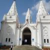 Front view of Poondi Church, Ariyalur District, Tamilnadu